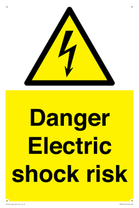 Danger Electric shock risk